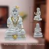 Idol Śiwy do dekoracji domu, figurka Śiwy błogosławiącego, murti do pokoju pudży, prezent na festiwal, figurka Shivy Shankara dla dobrobytu i szczęścia