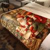 Christmas Plush Blanket Soft Comfortable All Seasons Perfect Sofa Office Naps Outdoor Travel Makes Great Gift