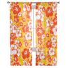 Perdele Transparente din Șifon cu Textură de Floare Tropicală Hawaiiană pentru Living, Decor Acasă, Fereastră, Voal, Tulle, Draperii