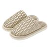 Home cotton slippers winter couple pu waterproof creative plush warm non-slip indoor household cotton mop