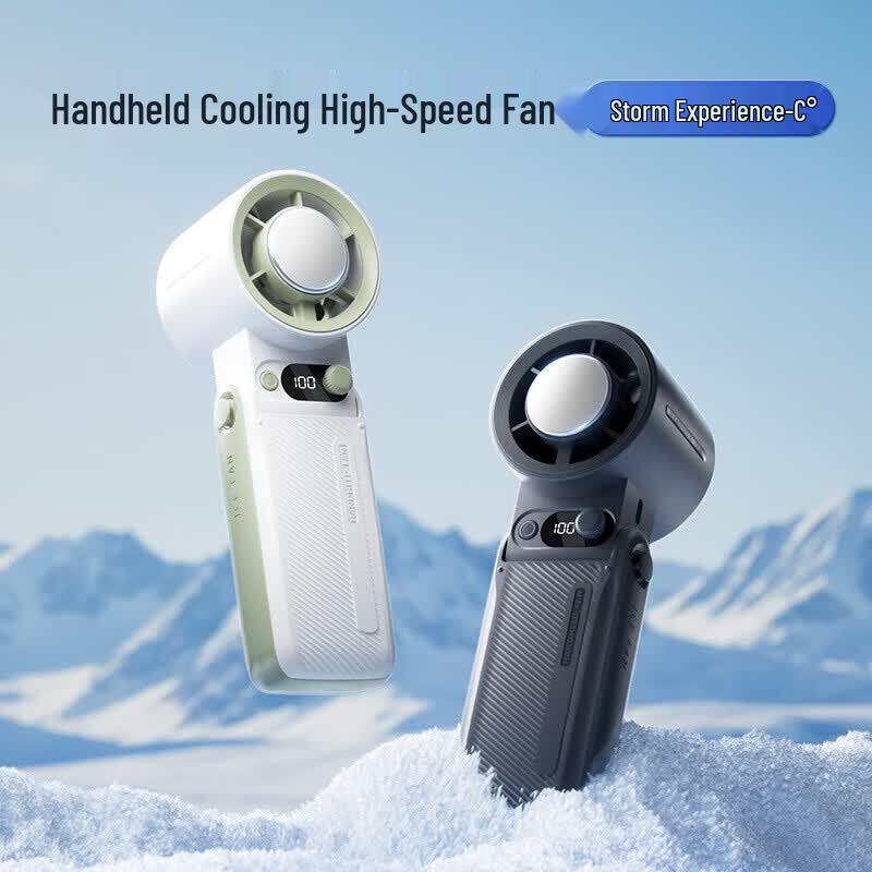 Portable Digital Display Handheld Fan