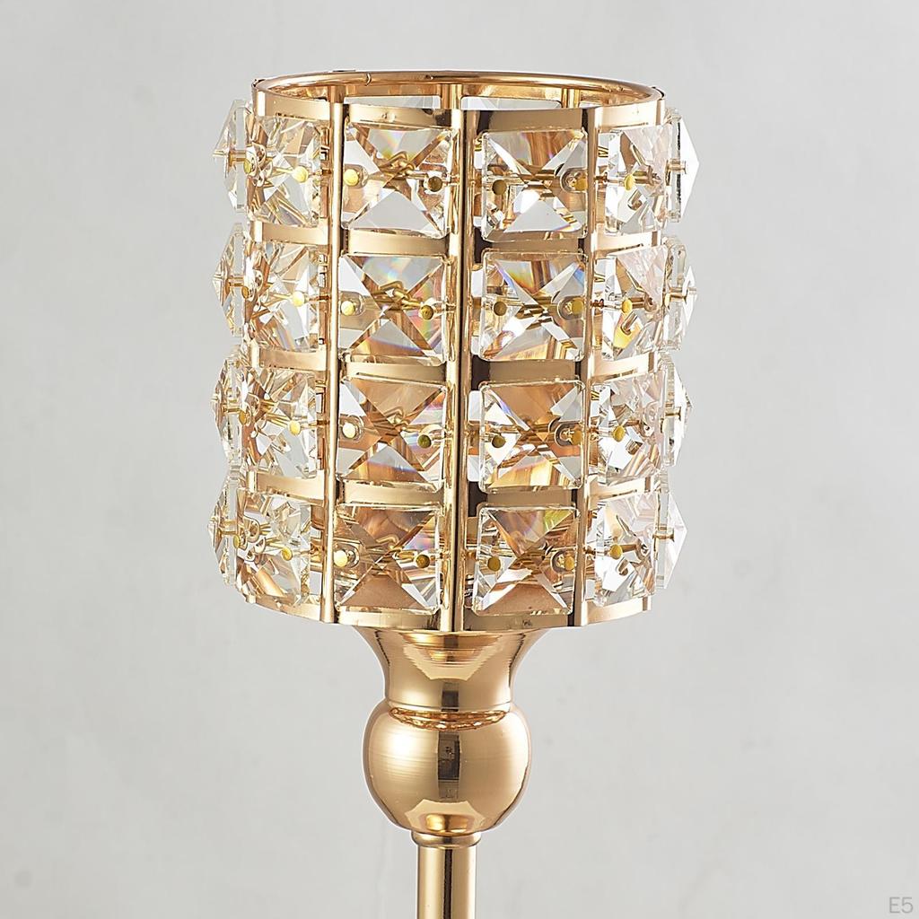 1PC Crystal Candle Holder Stand Decoration Candlestick Christmas Gift