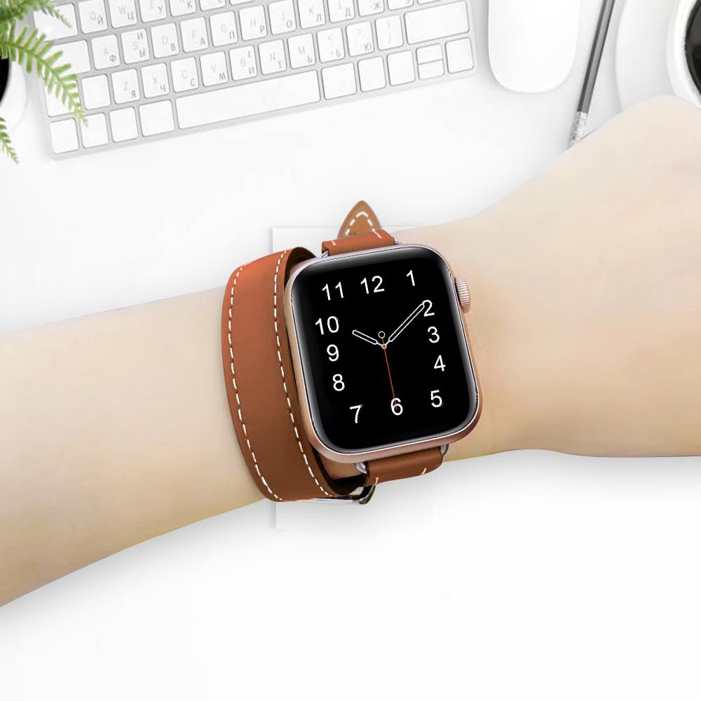 Luxury Slim Genuine Leather Loop Watch Bands for Apple IWatch Strap