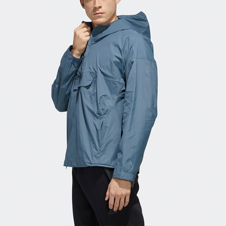 adidas Jackets Men's Ruins Blue Hooded Moderate Other FM5410