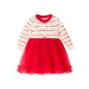 DEESHA Girls' Winter Princess Dress with 3D Bow