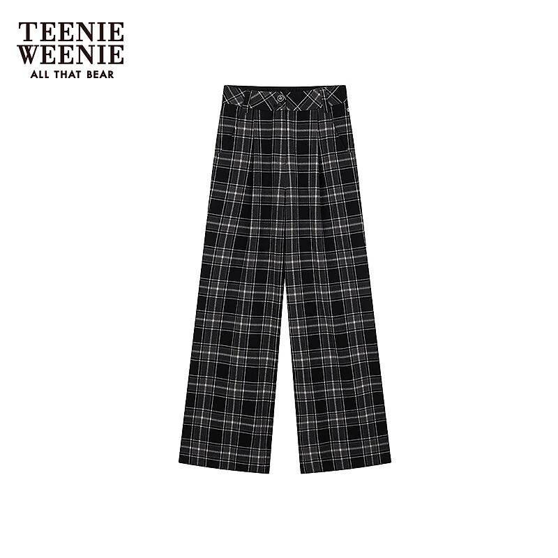 

Teenie Weenie Women s Plaid Casual Long Pants S