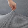 Curved Dining Chair Cover Anti-slip Backrest Protector Simple Stool Slipcover  for Home Decoration