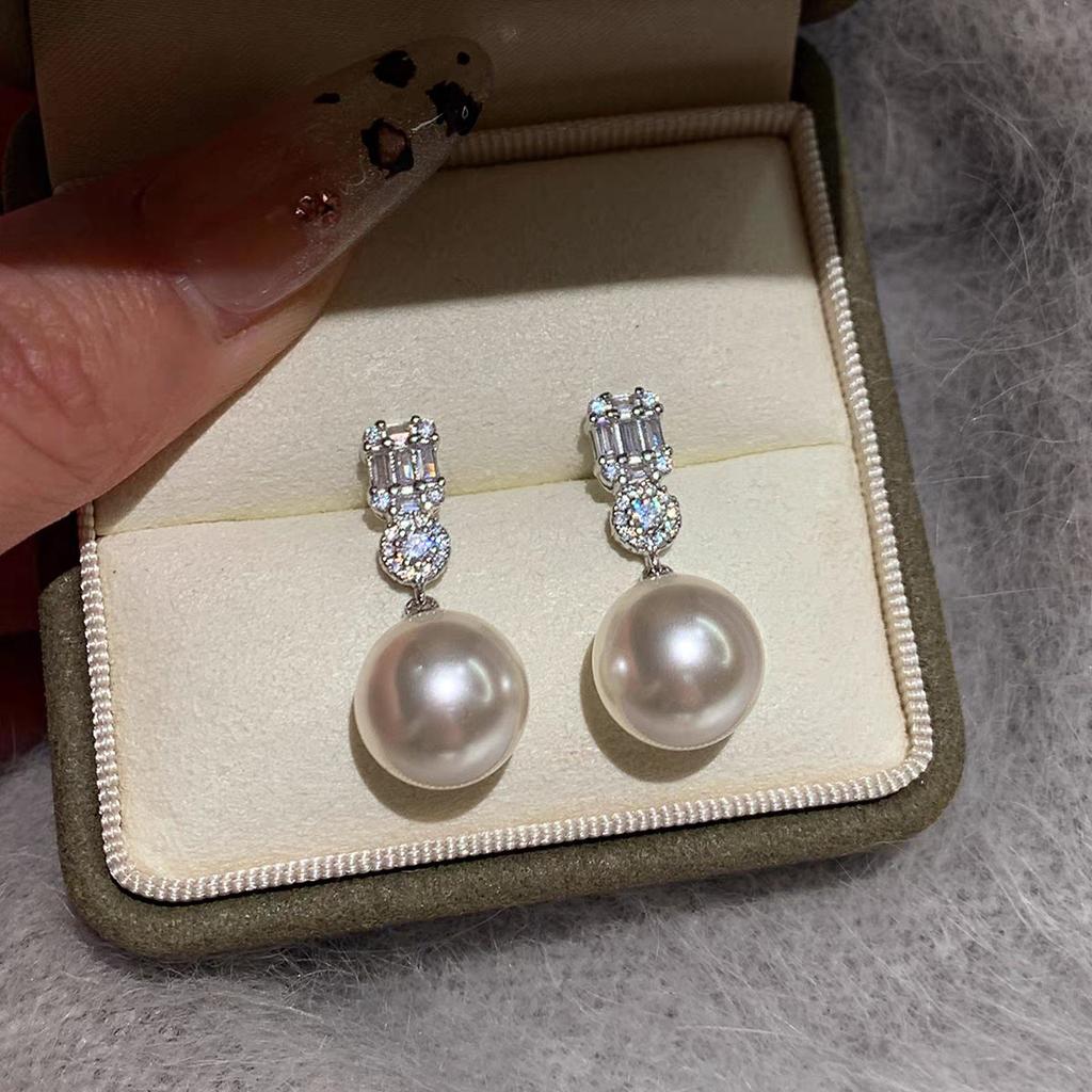 Sterling Silver Needle S Home Australia White Pearl Earrings Women's 2025 New Beautiful Stud Earrings High-end Earrings