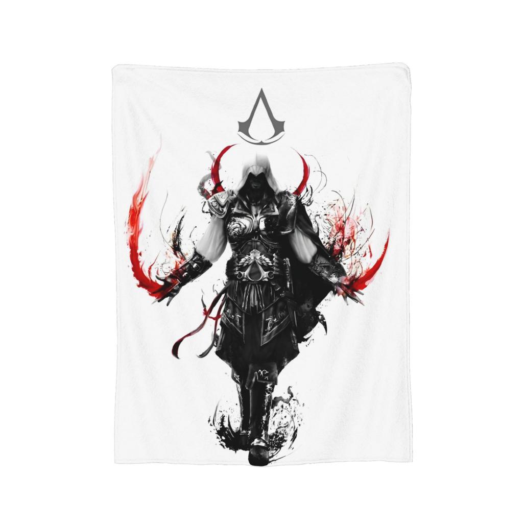 A-Assassins C-Creeds Blankets Coral Fleece Plush Breathable Lightweight Thin Throw Blanket for Bed Travel Bedding Throws