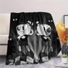 Cuphead Flannel Blanket, High quality Comfortable for All Seasons, Home Decor, Warmth and Comfort