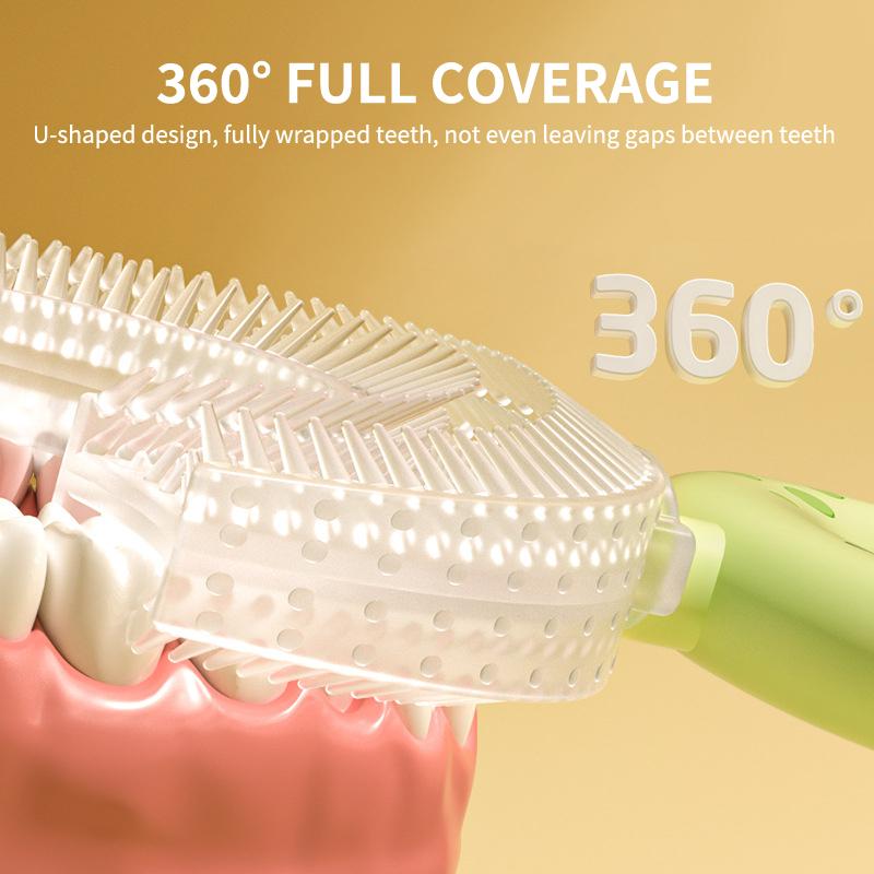 Kids Toothbrush U-Shape 360 Degree Infant Teether Baby Toothbrush Children Silicone Brush For Toddlers Oral Tooth Care Cleaning