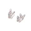 Neue doppelte Schmetterlings-Steckohrringe für Damen, Exquisit und Raffiniert, mit Schraubverschluss, Elegante und Luxuriöse Ohr-Accessoires.