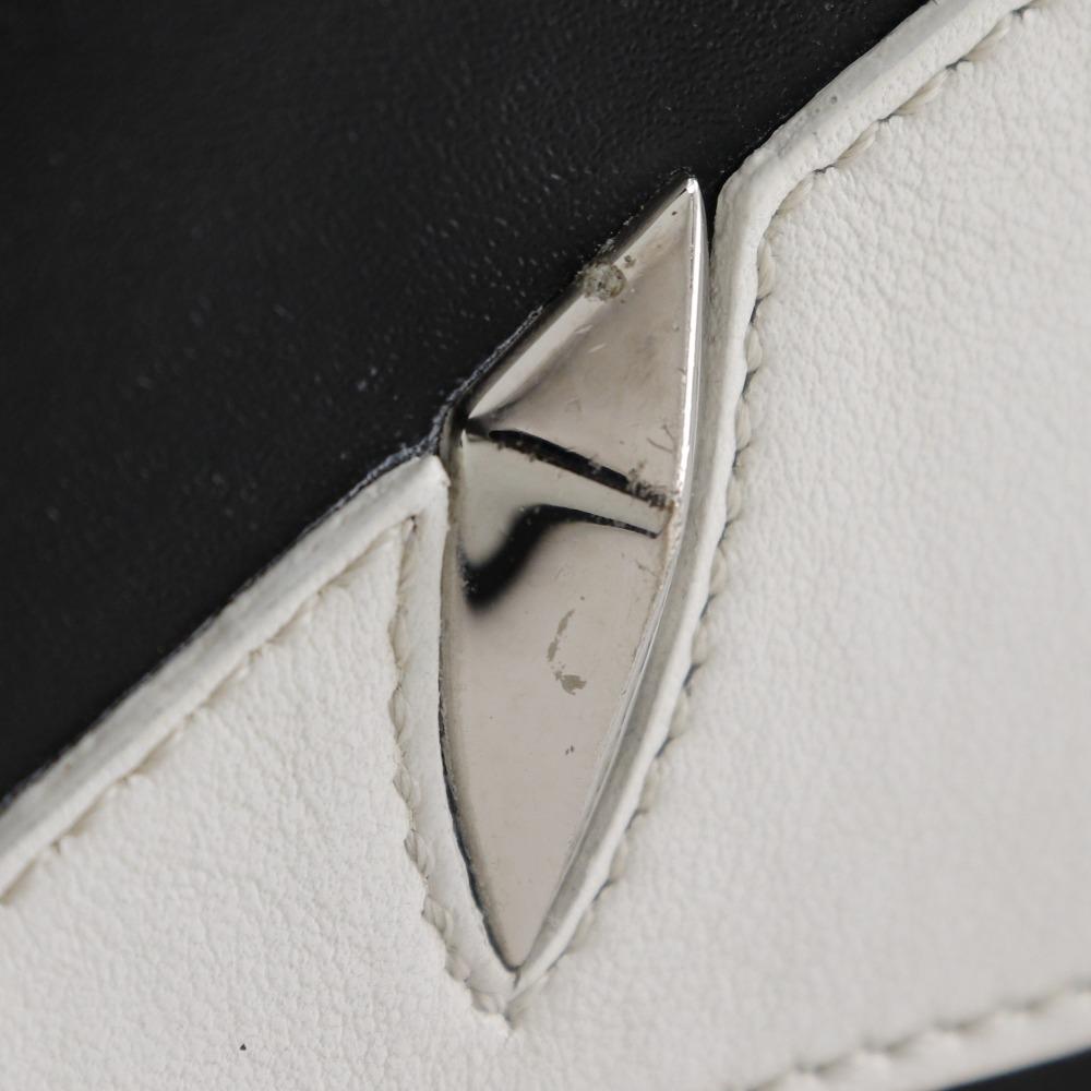 Fendi Bugs Monster Clutch Bag 7VA433 Black Calfskin Unisex Used