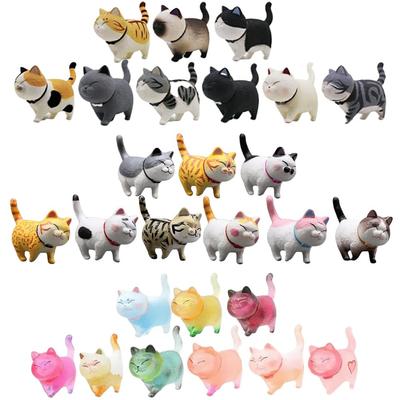 Zvíře Kočka Figurka Kotě Hrací sada Miniaturní Malá Figurka Interiér [FUPUTWO] (Sada 27) [Položka]