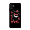 Capa de silicone engraçada Pokemon Gengar para Xiaomi Redmi Note 11 9S 10 9 8 7 9A 9C 9i K40 8T 10C 9T K50