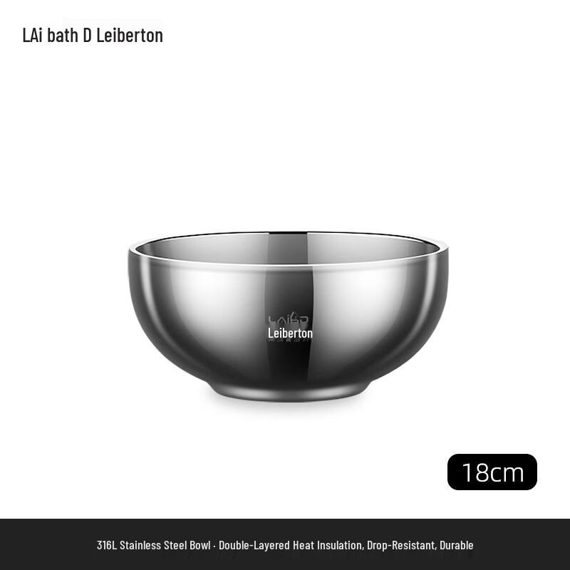 Изолированная миска Laibotun из нержавеющей стали 316L