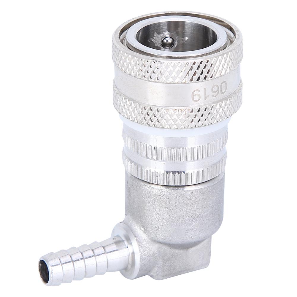 Homebrew Beer Stainless Steel Ball Lock Beer Keg Coupler Gas Quick Connector Dispenser