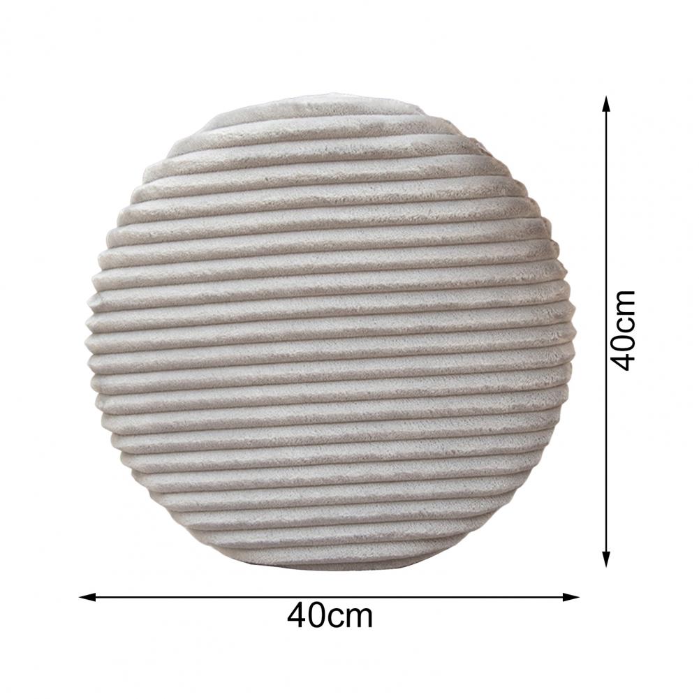 40cm Sitzkissenbezug Weich Schützend Einfarbig Rund Hocker Stuhl Sitz Flanellschoner Memory-Schaum Heimdeko Für Bankett