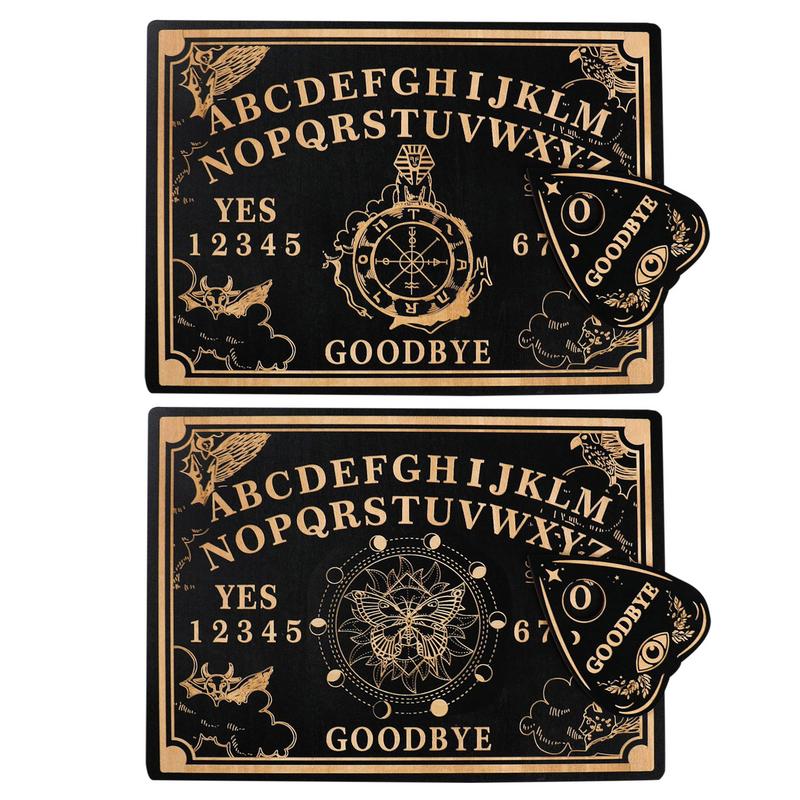 12 Inch Ouija Board Wooden Divination Pendulum Board Engraved Magics Board Witch Sun Pendulum Board Kit Wiccan Altar Supplies