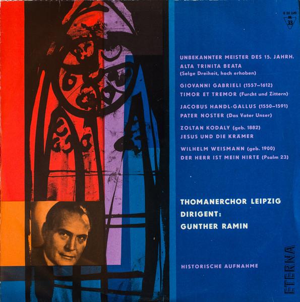

LP Record THOMANERCHOR LEIPZIG Alta Trinita Beata Selge Dreiheit 820249 ETERNA 1964 German Dem Classical Used