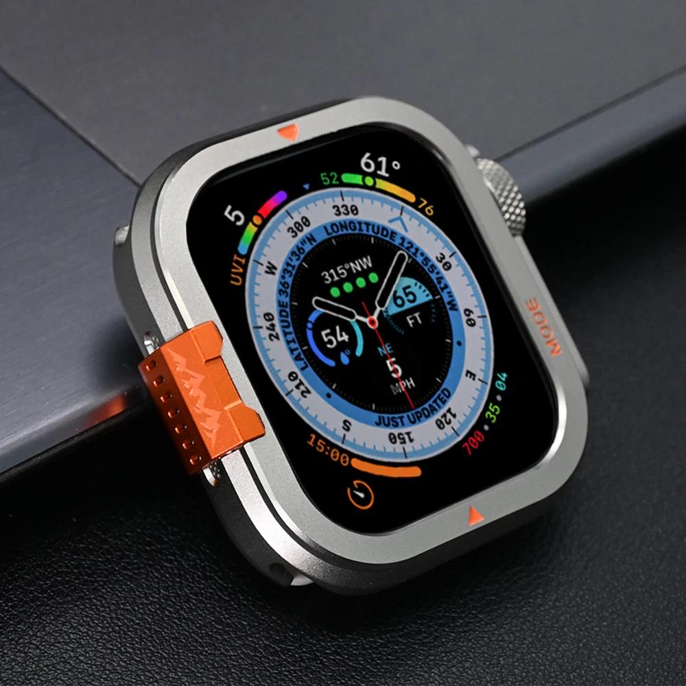 

Luxury Metal Case for Apple Watch Series 11 10 46mm Ultra 3 2 49mm Aluminum Alloy Bumper Frame for iwatch ULTRA Protective Cover for S11 S10 46mm