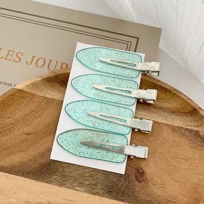 Simple Wild Leopard Seamless Hair Clip Women Acetate Sheet No Bend Bangs Clip Duckbill Clip Hairpins Hair Styling Tool