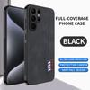 Stitching Color Retro Matte Leather Case For Samsung Galaxy S25 Plus Ultra FE Edge Full Cover Camera Protector Anti Slide Shell