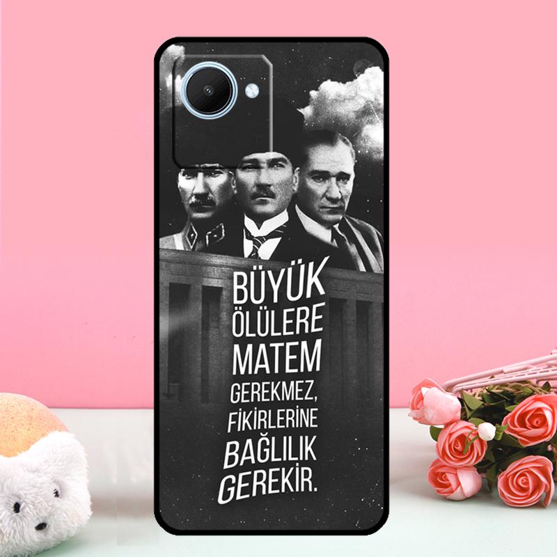 

Turkey Mustafa Kemal Atatürk For Realme 14 10 11 12 13 15 Pro Plus C65 C67 C75 C63 C61 C55 C51 C53 C35 GT6 GT7 Pro Case Realme 12 Pro