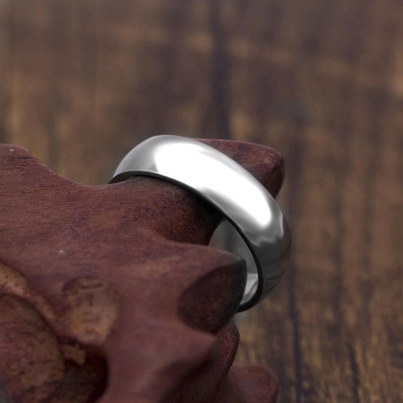Classic 6mm Stainless Steel Wedding Bands Basic Rings for Couple Comfort Fit US Size 7 to 11