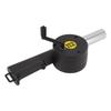 Luftgebläse Mini Hochtemperaturbeständig Einfache Reinigung Handheld Tragbar BBQ-Ventilator Schwarz
