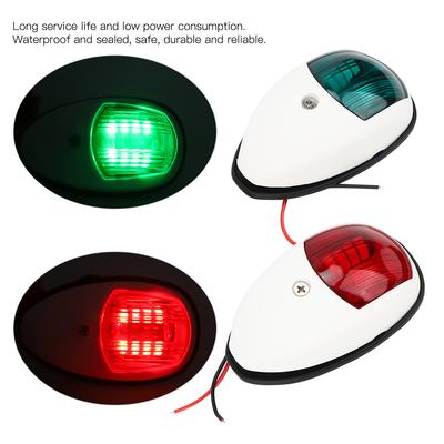 1Pair Portable Yacht Navigation Light 10‑30V Wide Pressure Shipping Signal Lamp