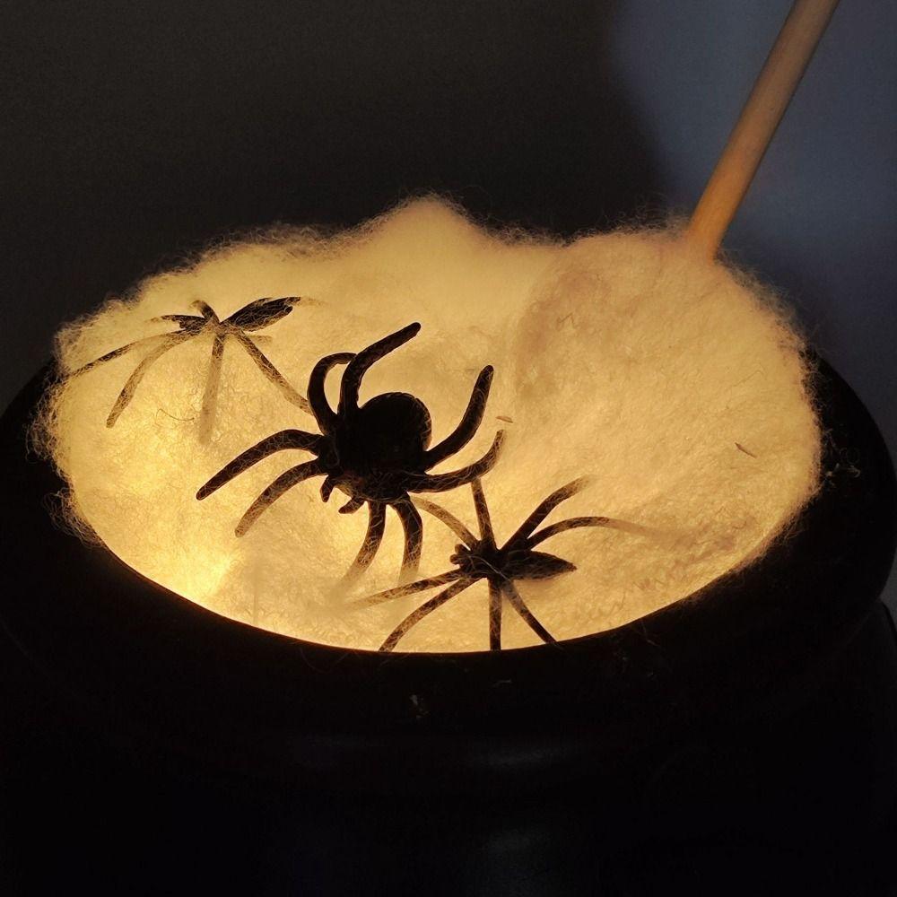 Creative Halloween Witches Pumpkin Cauldron Funny Portable Witch Color Mixing Pot Set Colorful Artificial