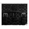 Coach Sprint 28 Classic Monogram Pattern Signature Denim Backpack Large Men Backpacks Black CAJ57-SVBK