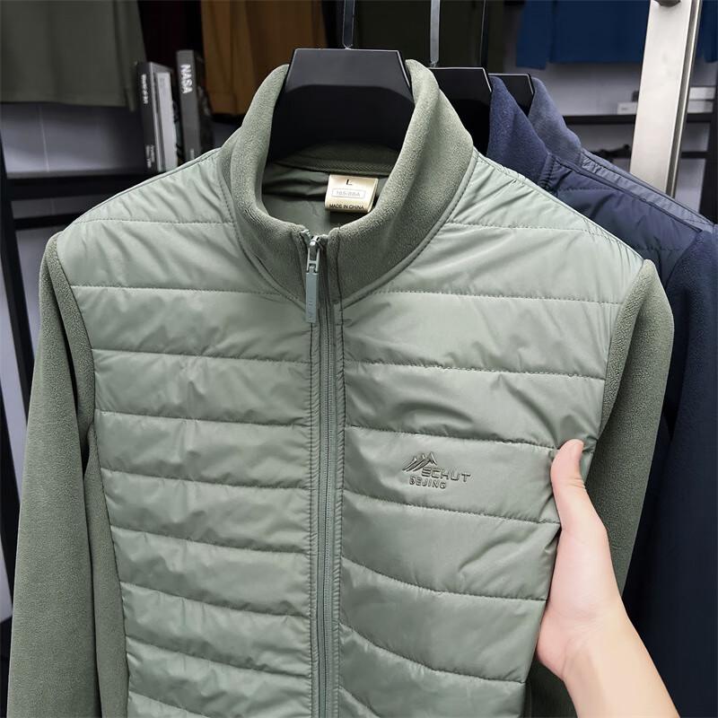 

Firstview Men s Winter Casual Patchwork Padded Jacket FV25D1908 XL