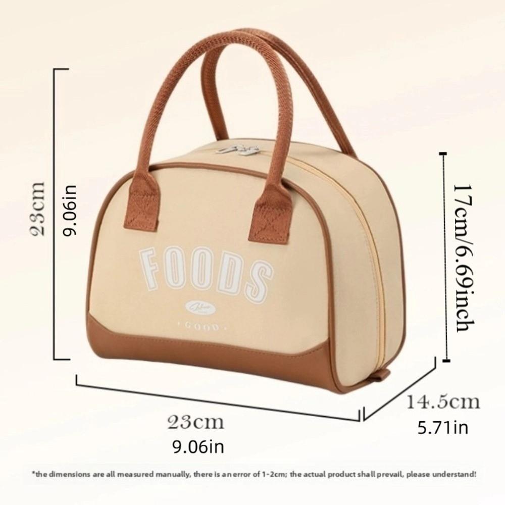 Waterproof Lunch Bag Foldable Picnic Handbag Fashion Insulated Thermal Bag Storage Pouch