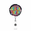 Cartoon Acrylic Badge Holder Retractable Badge Holder Retractable Badge Holder with Metal Clip for Nurse Doctor Student