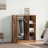 Kleiderschrank mit Regal und Stauraum Altholz-Optik 77 x 48 x 102 cm