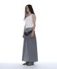 Partimento Woman Multi-Layered Maxi Skirt_Blue Check