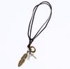 Wide retro brown leather bracelet