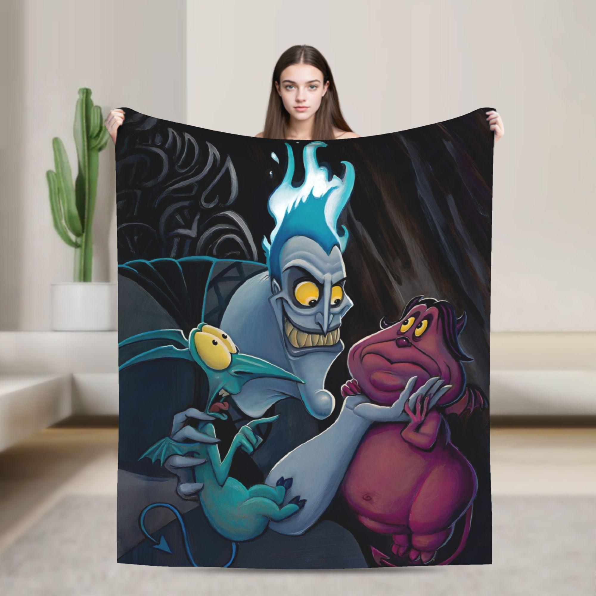 

Hercules Hades Villains Blanket Fleece All Season Pain And Panic Multi-function Thin Throw Blanket for Car 30x40in