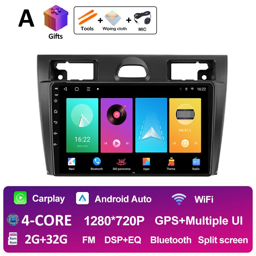 Intelligent System DSP Stereo For Ford Fiesta Mk VI 5 Mk5 2002 2003 2004 2005 - 2008 Cooling fan Wireless Carplay Autoradio WIFI