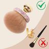 Mushroom Makeup Brush with Rhinestone Handle Multi-purpose Self Tanner Applicator Brush Loose Powder Blush Face Body Cosmetic Brush