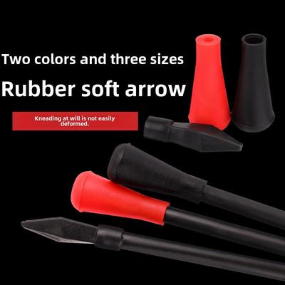 6/7/8mm Rubber Round Arrow Tips for Bow, Thrown Arrow Pot Jacket, and Target Head.