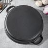 Telssida Cast Iron Non-Stick Flat Bottom Frying Pan
