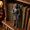Reading Room Medieval Decor Knight Bookshelf Decor, Armored Bookend Statue, Gothic Library Shelf Decoration, Guard Castle Theme Home for Bookshelves,