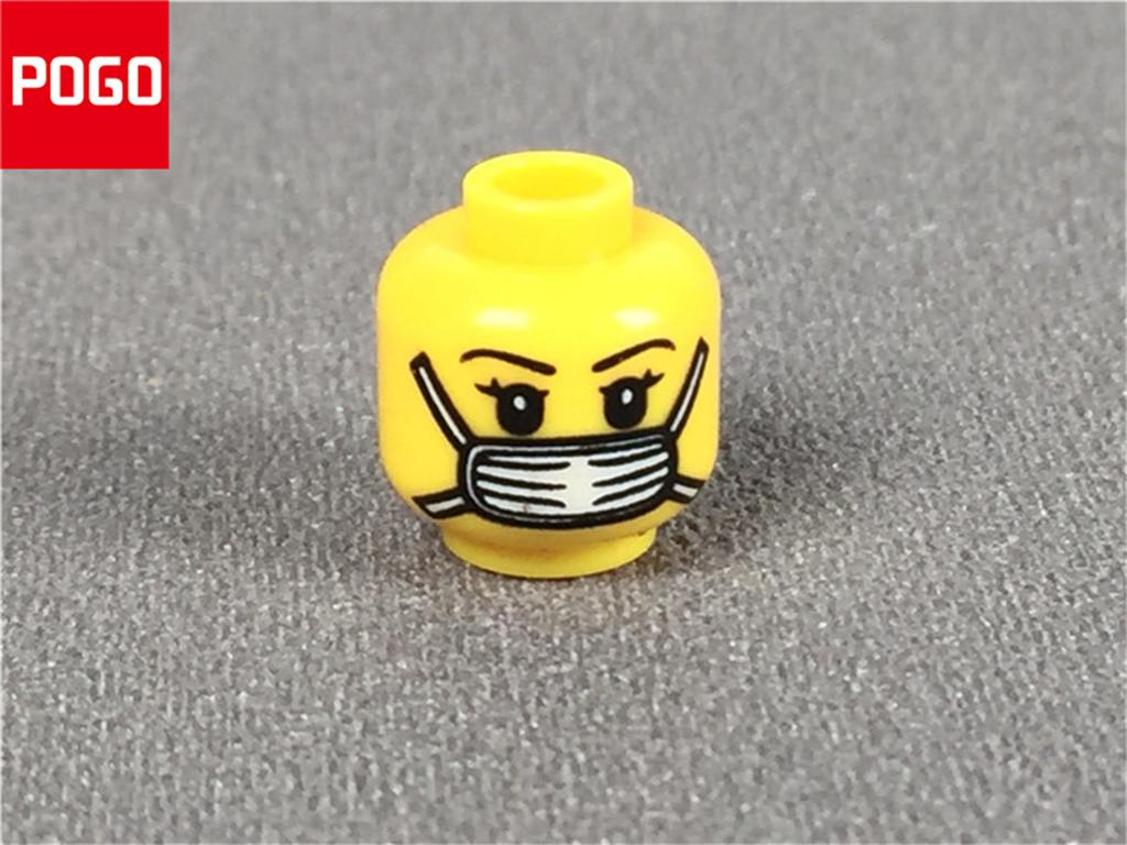 10pcs/lot MOC Bricks Male and Female Figure Head Face Expression DIY Compatible Mini Dolls Building Blocks Toys for Kids Gifts