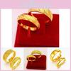 Shower Meteor Contemporary Couples Rings In Luxurious Gold Plated Copper For Fashion Trendy