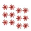 12 st Konstgjord Julgran Blomma Blixt Ihålig Ornament Prydnad
