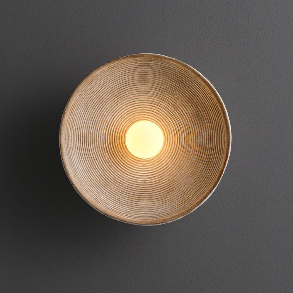 20cm/27cm Indoor LED Wall Lamp Bedroom round Resin & Glass Light for Restaurant Bar & Indoor Bedroom Decor Creative Wall Light