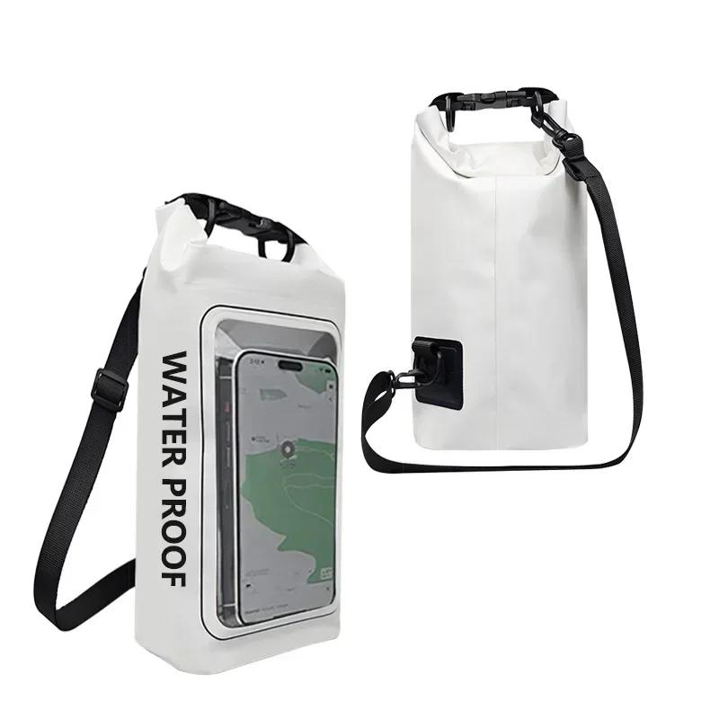 Outdoor Sports Bags 2L Dry Bag Touch Screen PVC Waterproof Bags For Trekking Drifting Rafting Surfing Kayak Camping Equipment